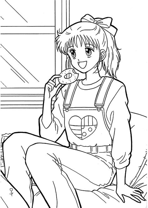 Miki From Marmalade Boy Coloring Pages For Kids Printable Free