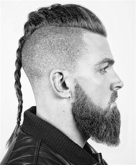 Viking hairstyles, which have become very popular today with the history channel's tv series vikings, are extremely suitable for men who want to have a then, pull your hair through a hair tie and repeat this move until your hair will be tight. Top 25 Cool Viking Hairstyles For Men 2020 | Hairstyles