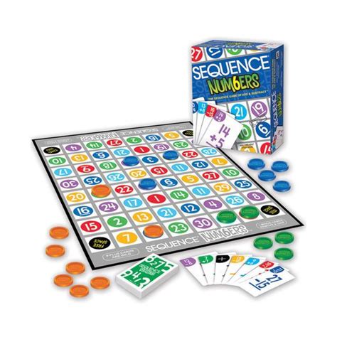 Sequence Numbers Board Game Sequence Game Board Games Toddler Games