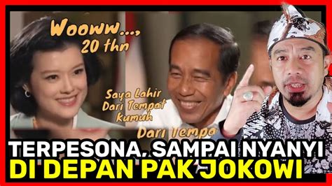 Nyanyi Di Depan Pak Jokowi Presenter Cantik Sampai Kaget Ada Presiden