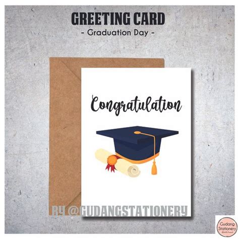 Jual Kartu Ucapan Wisuda Greeting Card Happy Graduation Card Di