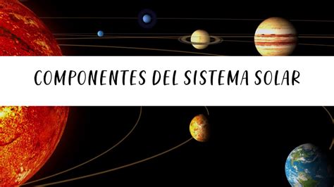 Componentes Del Sistema Solar Youtube