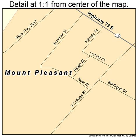Mount Pleasant North Carolina Street Map 3745140
