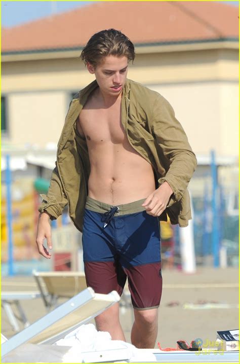 Cole Dylan Sprouse Hit The Beach During Italian Vacation Photo