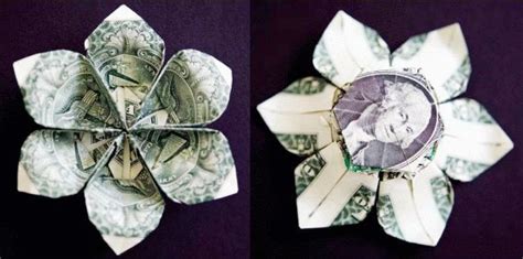 Money Origami 10 Flowers To Fold Using A Dollar Bill Unlock Your
