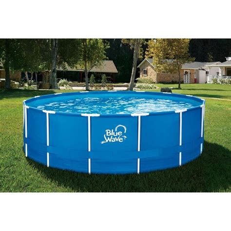 Blue Wave 15 Ft X 15 Ft X 48 In Round Above Ground Pool In The Above