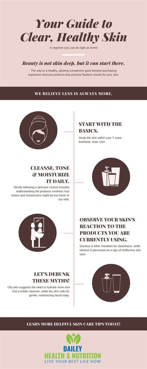 Healthy Skin Care Routine Beauty Tips In 2020 Skincare Infographic