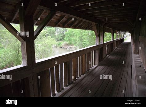 Covered Bridge In Stowe Vermont Usa Stock Photo Alamy