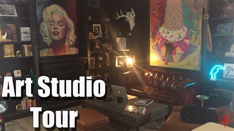 Whats In My Art Studio Tour And How I Film Tutorials Youtube