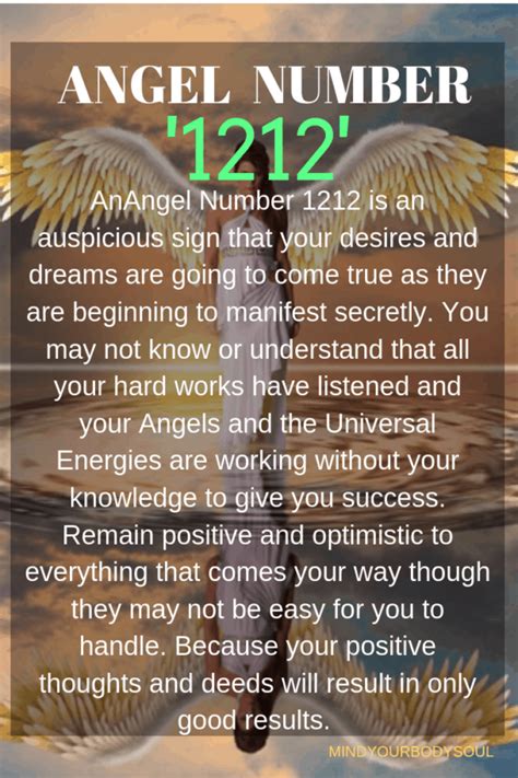 That feeling being the feeling of butterflies in your stomach, the feeling. Angel Number 1212: Your Dreams Are Beginning To Manifest ...