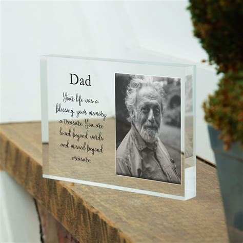 Dad Memorial Frame Sympathy T Loss Of Father Loss Of Etsy