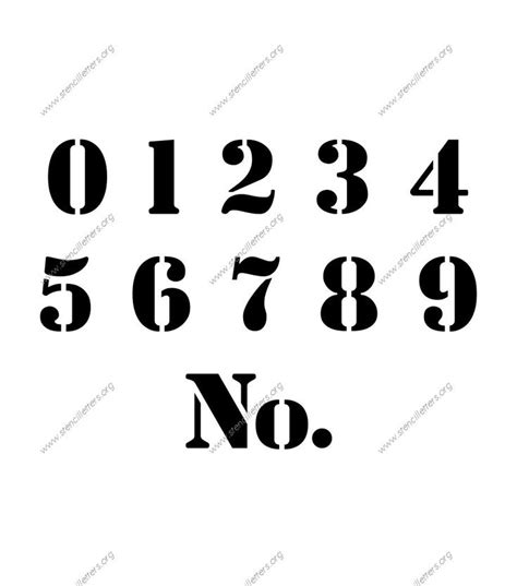 Decorative Army 0 To 9 Number Stencils Number Stencils Stencils Numbers