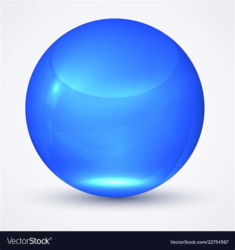 Transparent Blue Sphere Globe Royalty Free Vector Image