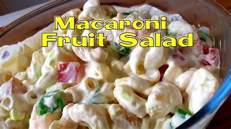 Making Sweet Macaroni Fruit Salad~delicious And Creamy Filipino