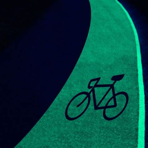When Cycle Path Markings Glow In The Dark Swarco