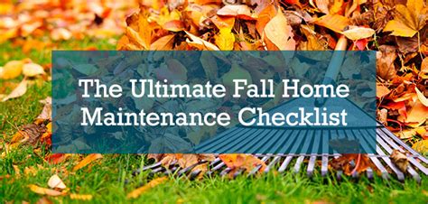 The Ultimate Fall Home Maintenance Checklist Budget Dumpster