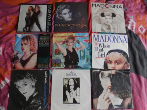 Collection Joblot Of 9 Madonna Singles80s90seroticaborderlinelike