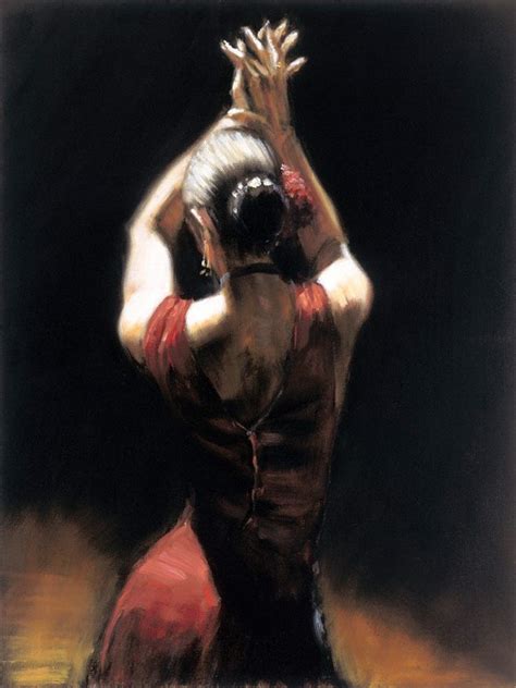 Fabian Perez Flamenco Dancer Painting Best Paintings For Sale