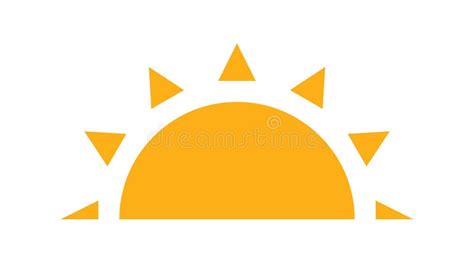 Half Sun Vector Stock Illustrations 4132 Half Sun Vector Stock