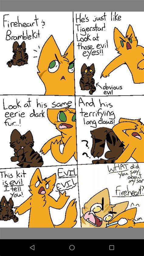 Fireheart And Bramblekits Relationship Warrior Cats Comics Warrior Cats Funny Warrior Cat Memes