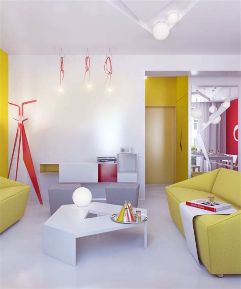 Bright Color Small Apartment Decor Ideas Interior Design Design Ideas
