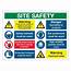 Site Safety 9 Point Multi Hazard Sign  BCS Group