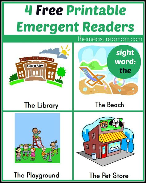 Free Printable Emergent Readers Sight Word The The