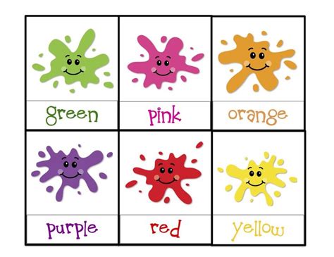 Toddler Color Learning Printables Learning Colors Printable