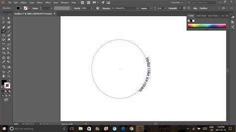 Adobe Illustrator When I Type On Path My Shape Fill Is Gone How Do