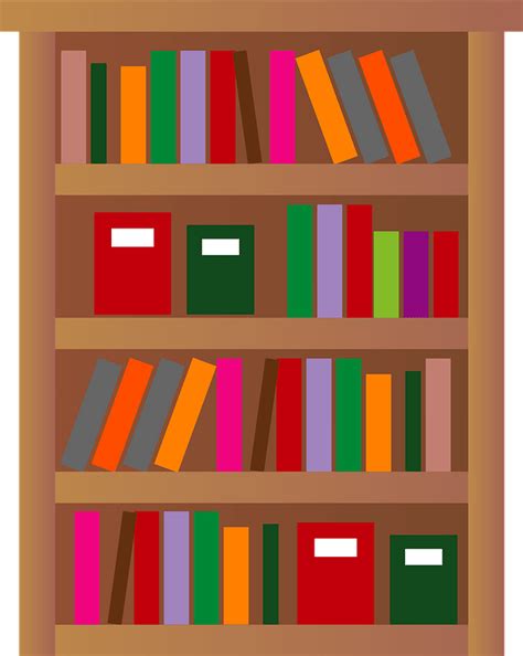 Bookshelf Is Full Of Books Clipart Free Download Transparent Png