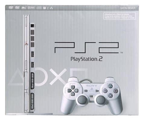 Sony Playstation 2 Slim Console Silver Ps2