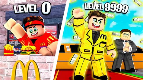 Getting Max Level Mcdonalds In Roblox Youtube