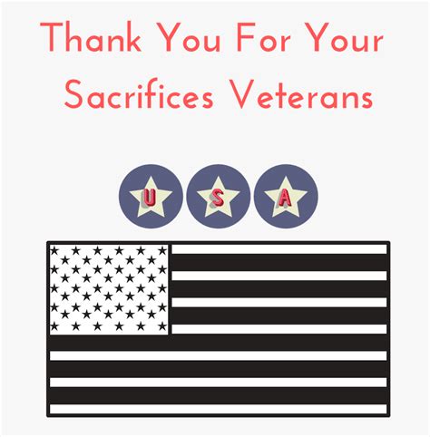 Happy Veterans Day Black And White Clipart Happy Veterans - Graphic