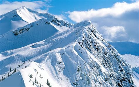 Free Download Snowy Mountain Range Wallpaper 1920x1200 For Your