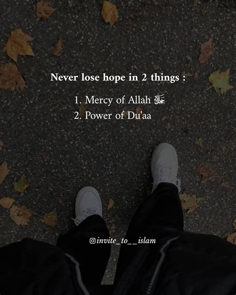Never Lose Hope Lost Hope Mercy Dua Islam Reminder Cards Against