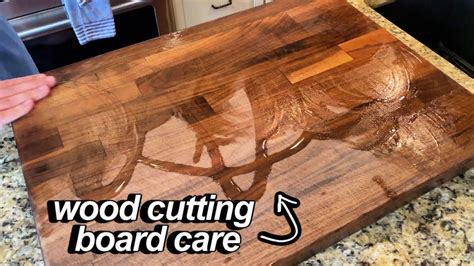 How To Care For A Wood Cutting Board Oil Clean And Condition Nsfw Cooking Youtube