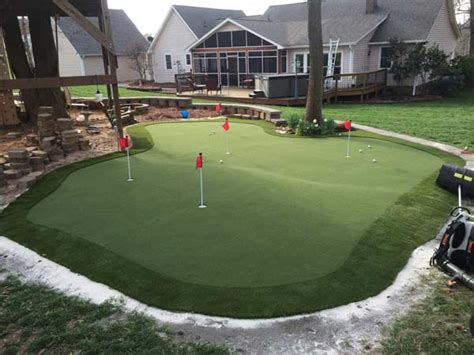 Do some research to choose the best installation process and putting green design for your yard. Backyard Putting Greens in Charlotte NC | Artificial Golf ...