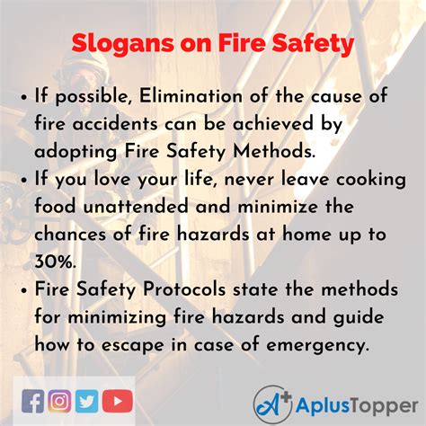 A fire safety slogan is the brand message of your company. Fire Safety Slogans | Unique and Catchy Fire Safety ...