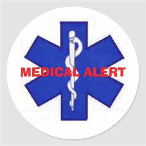 Medical Alert Sticker