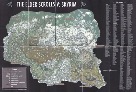Elder Scrolls Skyrim Dragon Shouts Locations Map Scrolls Of