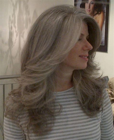 Charming Style 18 Long Hairstyles Grey Hair