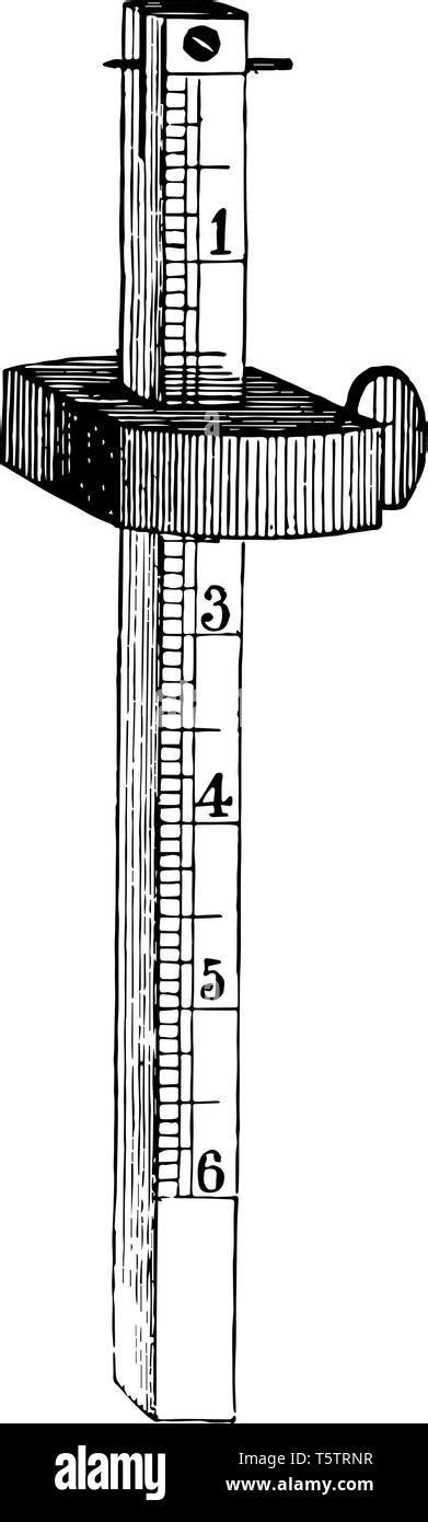 This Illustration Represents Marking Gauge Which Is Used In Woodworking