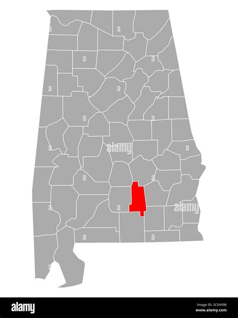 Map Of Crenshaw In Alabama Stock Photo Alamy