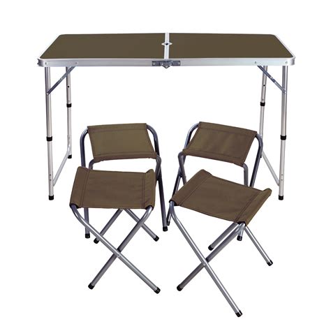 Outdoor Folding Table And Chair Sets Self Driving Portable Picnic Table