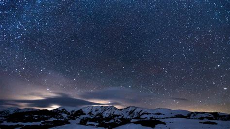 5120x2880 Sky Full Of Stars Snowy Mountains 5k 5k Hd 4k Wallpapers