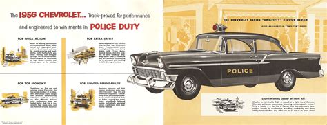 1956 Chevrolet Police Cars Brochure