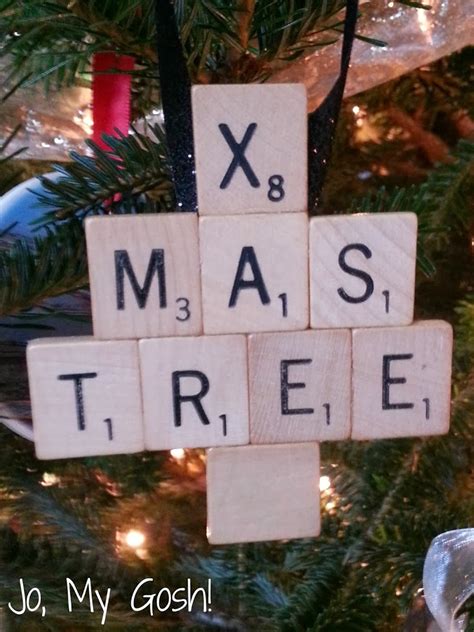 Diy Scrabble Tile Christmas Tree Ornament
