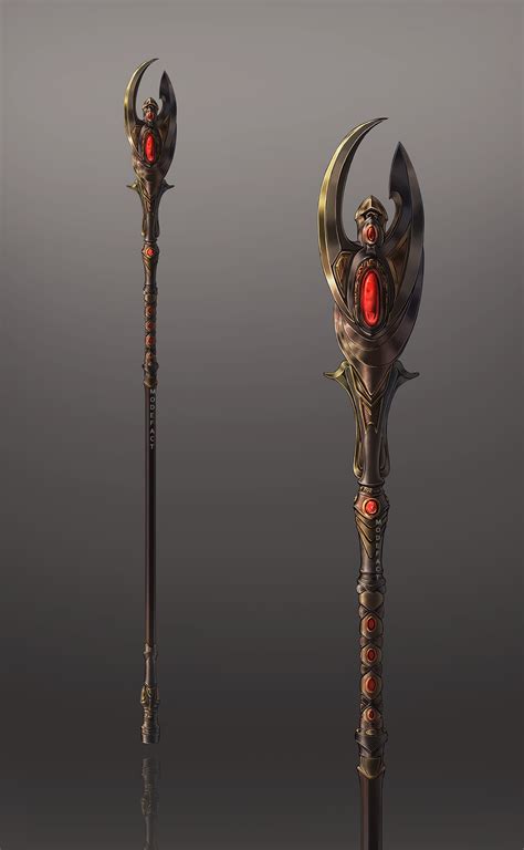 Concept Mage Staff Commission By Modefact On Deviantart