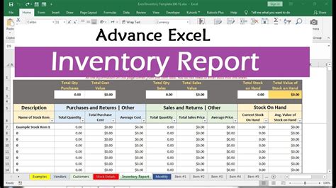Warehouse Management Excel Sheet MS Excel Templates
