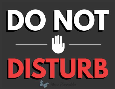 Do Not Disturb Images